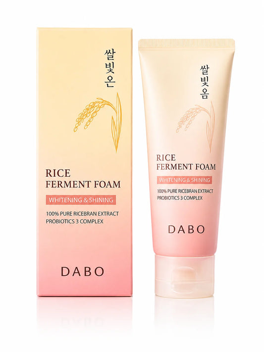 Dabo Whitening & Shining Rice Ferment Foam Face Wash 100ml