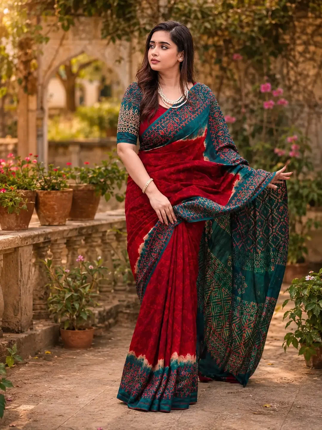চান্দেরি সিল্ক শাড়ি-(প্রিমিয়াম)
