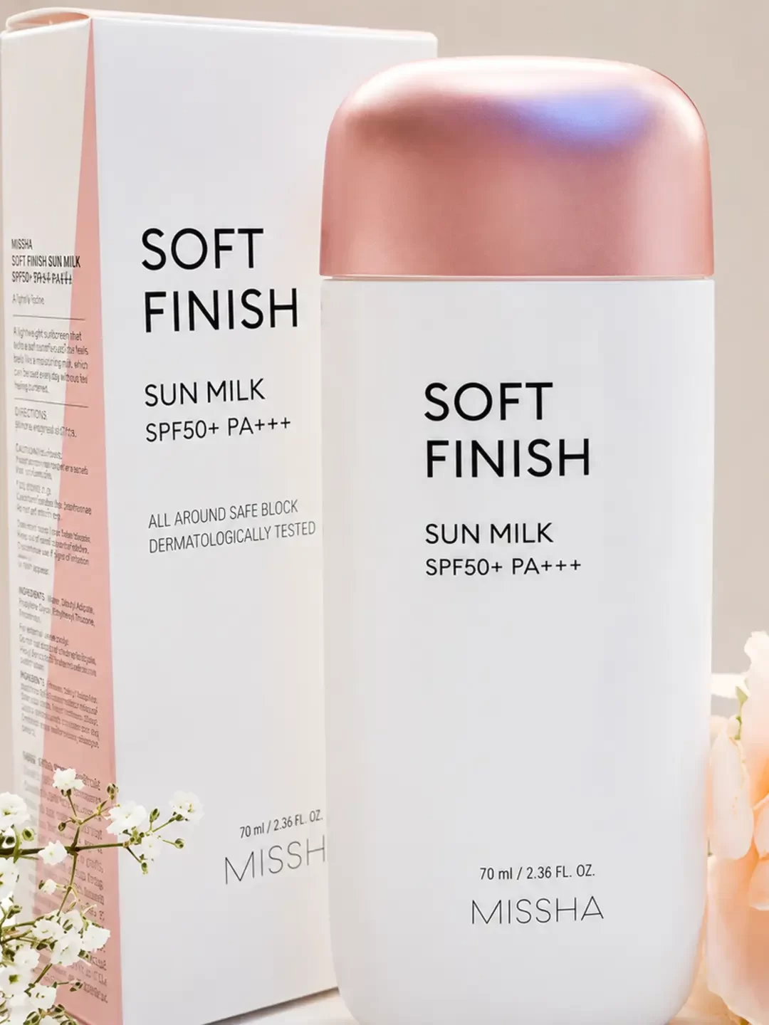 Missha All Around Safe Block Soft Finish Sun Milk SPF50+ Or PA+++