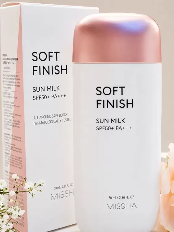 Missha All Around Safe Block Soft Finish Sun Milk SPF50+ Or PA+++