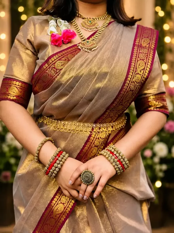 লামা-সিল্ক শাড়ি (প্রিমিয়াম) - photo 2