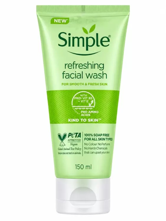 Simple Kind to Skin Refreshing Facial Gel Wash 150ml